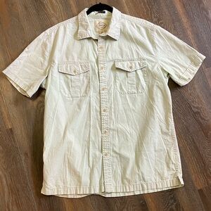 Pastel celery green men’s button up